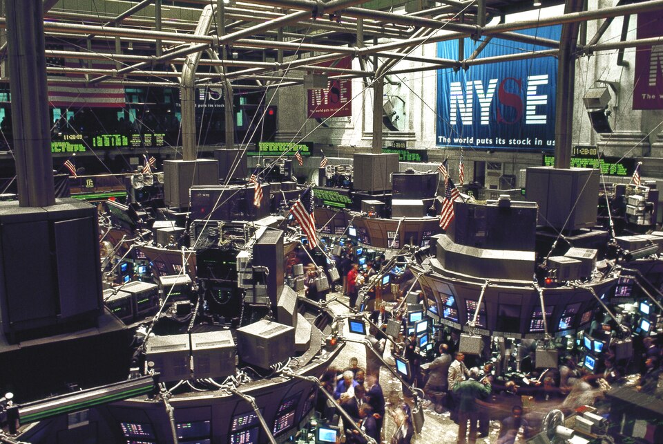 Trading floor of a stock exchange
